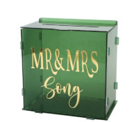 Custom acrylic wedding cards collection box SB-427 Custom acrylic wedding cards collection box