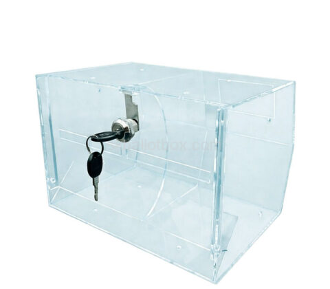 Custom acrylic ballot box with divider