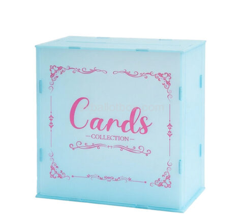 Custom acrylic cards collection box