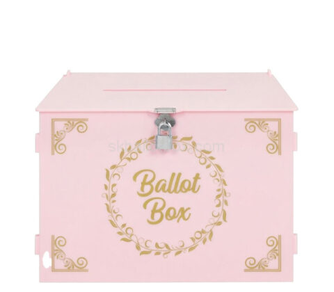 Custom acrylic ballot voting collection box
