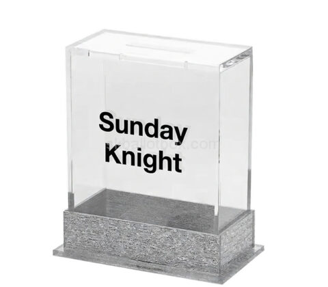Custom acrylic multi-functional vote ballot box