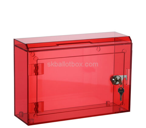 Custom plexiglass wall charity box