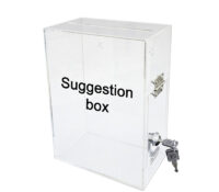 Custom acrylic wall suggestion collection box SB-428 Custom acrylic wall suggestion collection box