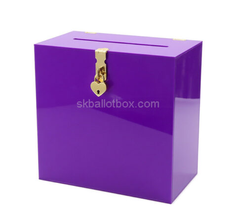 Custom acrylic suggestion surveys collection box