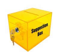 Custom plexiglass suggestion surveys collection box SB-430 Custom plexiglass suggestion surveys collection box