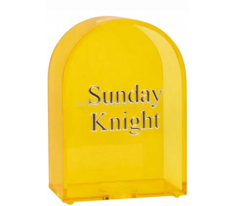 Custom plexiglass arch shaped suggestion box