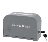 Custom acrylic arch-top silhouette ballot box BB-3234 Custom acrylic arch-top silhouette ballot box