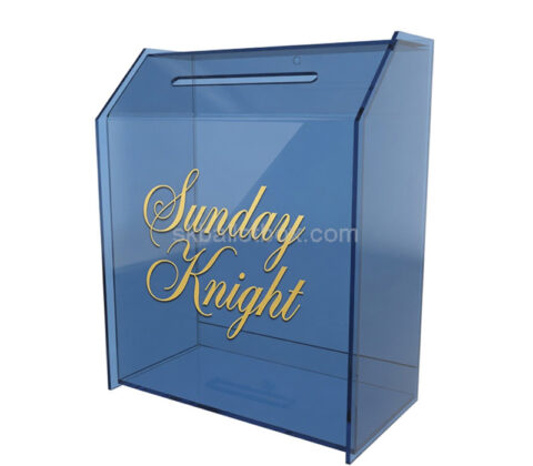 Custom acrylic wall hanging ballot vote box