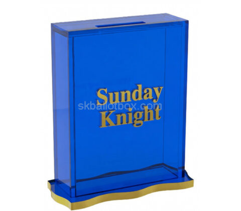 Custom plexiglass events suggestion collection box