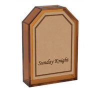 Custom plexiglass arch shaped suggestion collection box SB-443 Custom plexiglass arch shaped suggestion collection box
