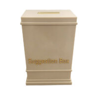 Custom plexiglass suggestion feedback collection box SB-444 Custom plexiglass suggestion feedback collection box