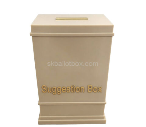 Custom plexiglass suggestion feedback collection box