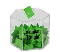 Custom hexagon acrylic voting ballot box BB-3246 Custom hexagon acrylic voting ballot box