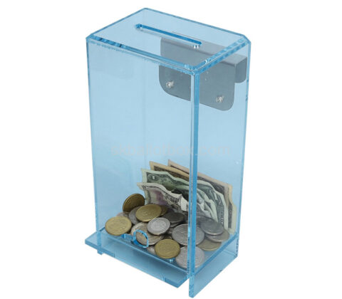 Custom plexiglass wall money charity box