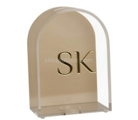 Custom plexiglass top arched money charity box