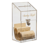 Custom plexiglass wall suggestion comments box SB-454 Custom plexiglass wall suggestion comments box