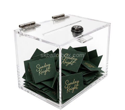 Custom acrylic voting ballot box with lock