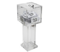 Custom acrylic floor standing ballot voting box BB-3253 Custom acrylic floor standing ballot voting box