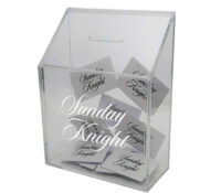 Custom acrylic slant-top ballot box BB-3256 Custom acrylic slant-top ballot box