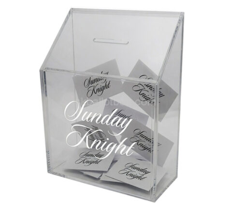 Custom acrylic slant-top ballot box