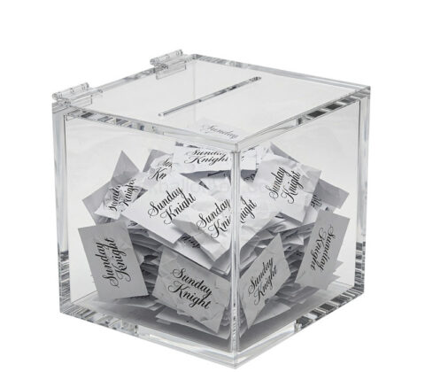 Custom acrylic voting ballot box