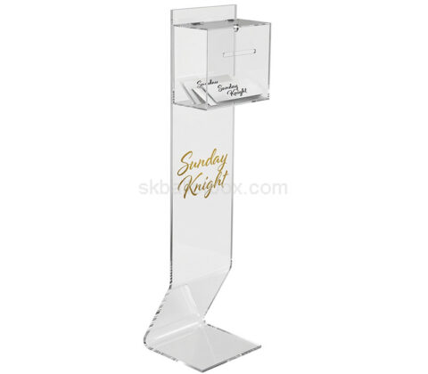Custom acrylic floor standing ballot box