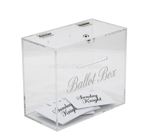 Custom acrylic election ballot box