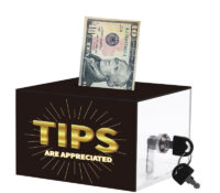 Custom plexiglass tips collection jar for driver DB-484 Custom plexiglass tips collection jar for driver
