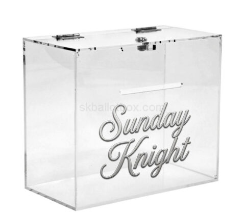 Custom acrylic suggestion comments box