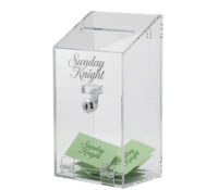 Custom acrylic wall office ballot box BB-3262 Custom acrylic wall office ballot box