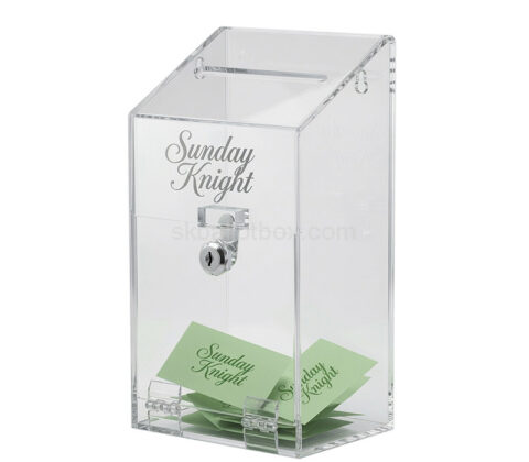 Custom acrylic wall office ballot box