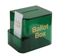 Custom acrylic feedback box with literature holder BB-3264 Custom acrylic feedback box with literature holder