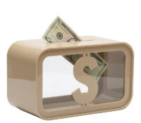 Custom acrylic piggy bank box DB-496 Custom acrylic piggy bank box