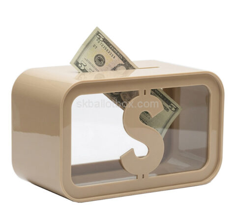 Custom acrylic piggy bank box