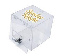 Custom acrylic lockable suggestion comments box SB-465 Custom acrylic lockable suggestion comments box