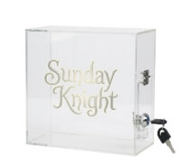 Custom plexiglass lockable suggestion surveys box SB-466 Custom plexiglass lockable suggestion surveys box