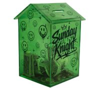 Custom house shaped acrylic charity box DB-502 Custom house shaped acrylic charity box