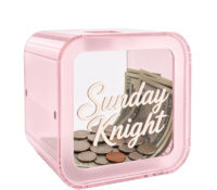 Custom acrylic cute piggy bank for kids DB-508 Custom acrylic cute piggy bank for kids
