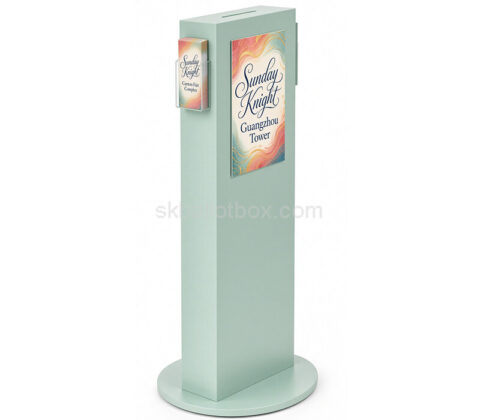 Custom acrylic floor standing suggestion box
