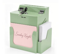 Custom acrylic ballot box with slot & lock BB-3279 Custom acrylic ballot box with slot & lock