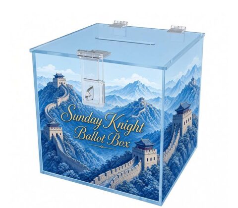 Custom acrylic pattern printing ballot box