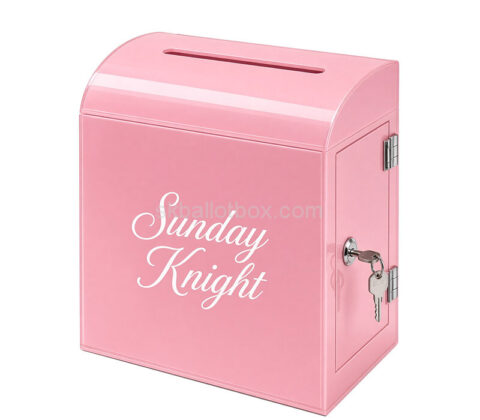 Custom acrylic Suggestion box with lock key