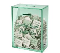 Custom acrylic locking suggestion feedback box SB-490 Custom acrylic locking suggestion feedback box