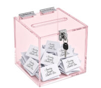 Custom acrylic suggestion feedback box with lock & key SB-491 Custom acrylic suggestion feedback box with lock & key