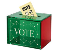 Custom acrylic events vote ballot box BB-3288 Custom acrylic events vote ballot box