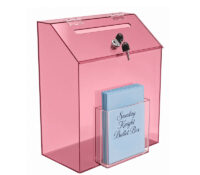 Custom ballot box with pocket BB-3290 Custom ballot box with pocket