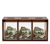 Custom give save spend bank DB-520 Custom give save spend bank