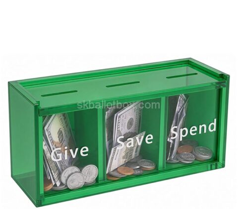 Custom kids spend give save box