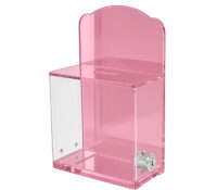 Custom acrylic retail countertop suggestion box SB-494 Custom acrylic retail countertop suggestion box